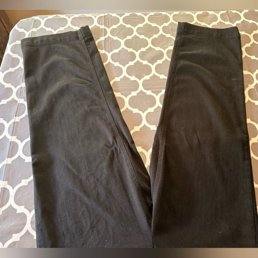 Paige Nellie Wide Leg Cropped Ankle Black Overdye Denim Jeans